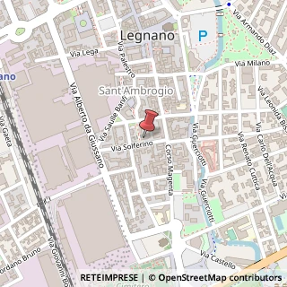 Mappa Via Solferino, 8, 20025 Legnano, Milano (Lombardia)