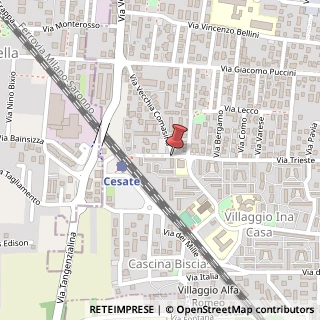 Mappa Via Vecchia Comasina,  47, 20020 Cesate, Milano (Lombardia)