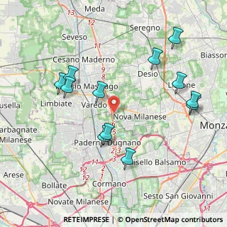 Mappa Paderno Dugnano, 20814 Varedo MB, Italia (4.21583)
