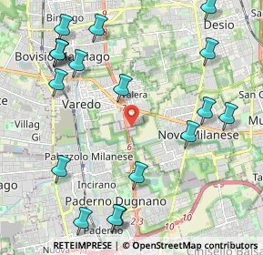 Mappa Paderno Dugnano, 20814 Varedo MB, Italia (2.64556)