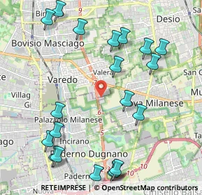 Mappa Paderno Dugnano, 20814 Varedo MB, Italia (2.538)