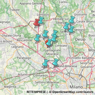 Mappa Via San Giovanni Bosco, 21042 Caronno Pertusella VA (6.1925)