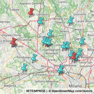 Mappa Via San Giovanni Bosco, 21042 Caronno Pertusella VA (8.7195)