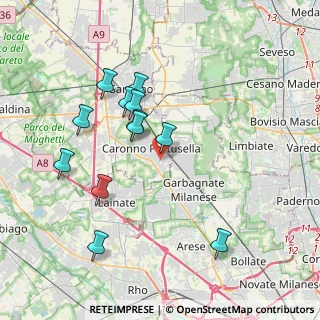Mappa Via San Giovanni Bosco, 21042 Caronno Pertusella VA (3.68833)