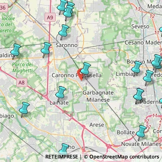 Mappa Via San Giovanni Bosco, 21042 Caronno Pertusella VA (6.6975)