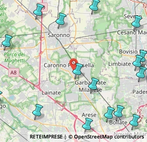 Mappa Via San Giovanni Bosco, 21042 Caronno Pertusella VA (6.801)