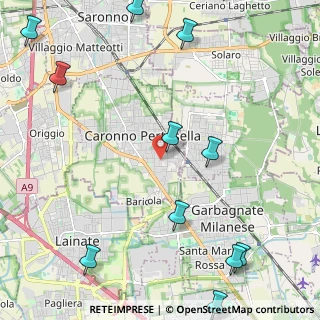 Mappa Via San Giovanni Bosco, 21042 Caronno Pertusella VA (3.19167)