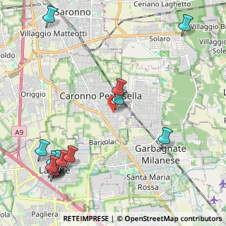 Mappa Via San Giovanni Bosco, 21042 Caronno Pertusella VA (2.90733)