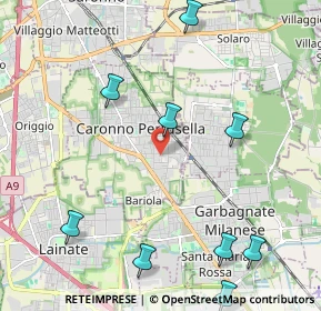 Mappa Via San Giovanni Bosco, 21042 Caronno Pertusella VA (3.16462)
