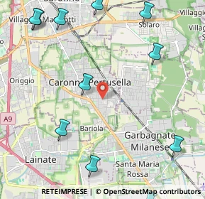 Mappa Via San Giovanni Bosco, 21042 Caronno Pertusella VA (3.29)
