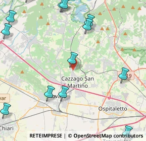 Mappa Via Papa Paolo VI, 25046 Cazzago San Martino BS, Italia (6.67706)
