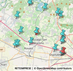 Mappa Via Papa Paolo VI, 25046 Cazzago San Martino BS, Italia (5.24)