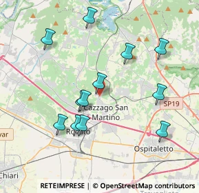 Mappa Via Papa Paolo VI, 25046 Cazzago San Martino BS, Italia (3.80417)