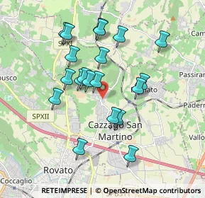 Mappa Via Papa Paolo VI, 25046 Cazzago San Martino BS, Italia (1.688)