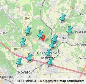 Mappa Via Papa Paolo VI, 25046 Cazzago San Martino BS, Italia (1.81364)