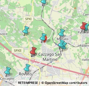 Mappa Via Papa Paolo VI, 25046 Cazzago San Martino BS, Italia (2.30833)