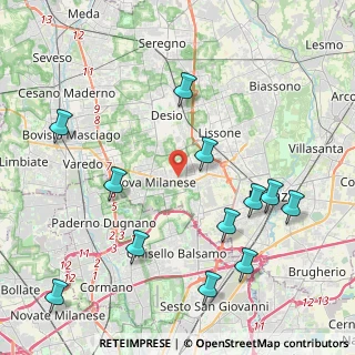 Mappa Via Giorgio la Pira, 20835 Muggiò MB, Italia (4.87167)