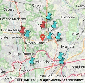 Mappa Via Giorgio la Pira, 20835 Muggiò MB, Italia (3.36455)