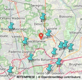 Mappa Via Giorgio la Pira, 20835 Muggiò MB, Italia (4.87167)