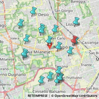Mappa Via Giorgio la Pira, 20835 Muggiò MB, Italia (2.2605)