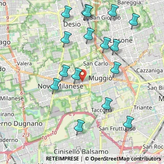 Mappa Via Giorgio la Pira, 20835 Muggiò MB, Italia (2.37063)