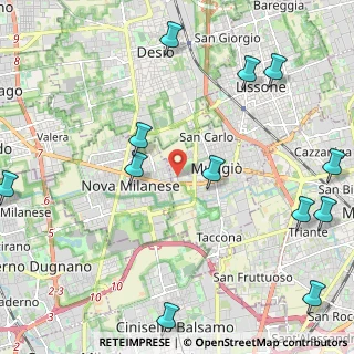 Mappa Via Giorgio la Pira, 20835 Muggiò MB, Italia (2.92417)