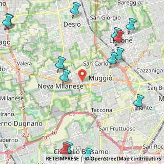 Mappa Via Giorgio la Pira, 20835 Muggiò MB, Italia (3.09143)
