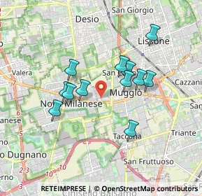 Mappa Via Giorgio la Pira, 20835 Muggiò MB, Italia (1.4925)