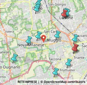 Mappa Via Giorgio la Pira, 20835 Muggiò MB, Italia (2.54875)