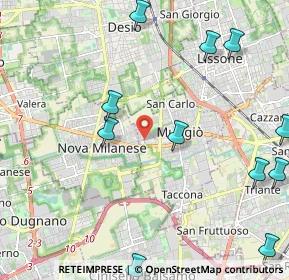 Mappa Via Giorgio la Pira, 20835 Muggiò MB, Italia (2.92417)