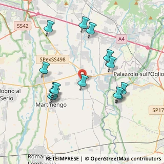 Mappa Via 4 Novembre, 24050 Mornico Al Serio BG, Italia (3.90071)