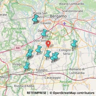 Mappa Strada Provinciale, 24049 Verdello BG, Italia (7.28)