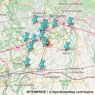Mappa Strada Provinciale, 24049 Verdello BG, Italia (7.03214)