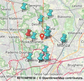 Mappa 20853 Muggiò MB, Italia (3.22467)