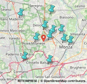 Mappa 20853 Muggiò MB, Italia (3.44273)