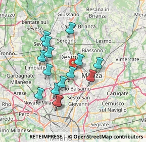 Mappa 20853 Muggiò MB, Italia (6.386)