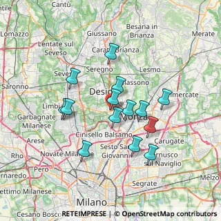 Mappa Via Santa Elisabetta, 20053 Muggiò MB, Italia (6.04286)