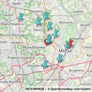 Mappa Via Santa Elisabetta, 20053 Muggiò MB, Italia (3.35273)