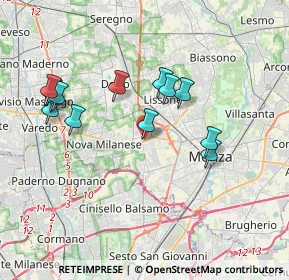 Mappa Via Santa Elisabetta, 20053 Muggiò MB, Italia (3.63538)