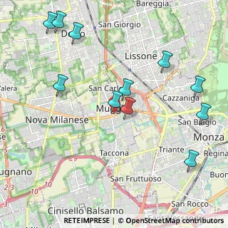 Mappa Via Santa Elisabetta, 20053 Muggiò MB, Italia (2.37818)