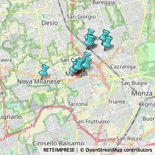 Mappa Via Santa Elisabetta, 20053 Muggiò MB, Italia (1.294)