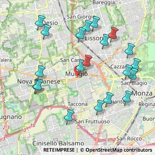 Mappa Via Santa Elisabetta, 20053 Muggiò MB, Italia (2.3835)