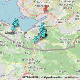 Mappa Via Caduti sul Lavoro, 34015 Muggia TS, Italia (1.2435)