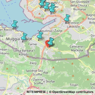 Mappa Via Caduti sul Lavoro, 34015 Muggia TS, Italia (2.70615)