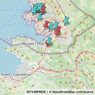 Mappa Via Caduti sul Lavoro, 34015 Muggia TS, Italia (4.68188)