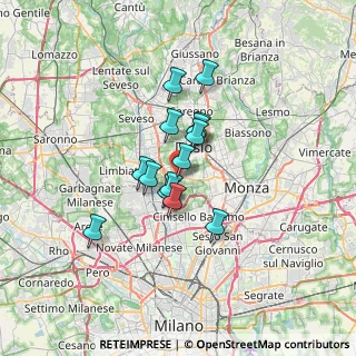 Mappa Via Achille Grandi, 20054 Nova Milanese MB, Italia (4.61143)