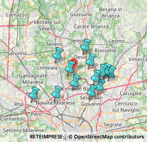 Mappa Piazza Don Carlo Gnocchi, 20834 Nova Milanese MB, Italia (5.82923)