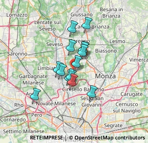 Mappa Piazza Don Carlo Gnocchi, 20834 Nova Milanese MB, Italia (4.61143)