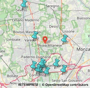 Mappa Piazza Don Carlo Gnocchi, 20834 Nova Milanese MB, Italia (4.81909)