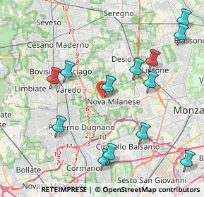 Mappa Piazza Don Carlo Gnocchi, 20834 Nova Milanese MB, Italia (4.66077)